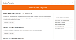 Desktop Screenshot of metiersformation.com